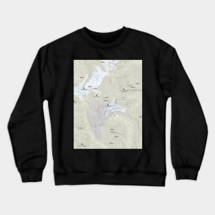 Argentine Altitudes: Aconcagua Contour Lines Crewneck Sweatshirt